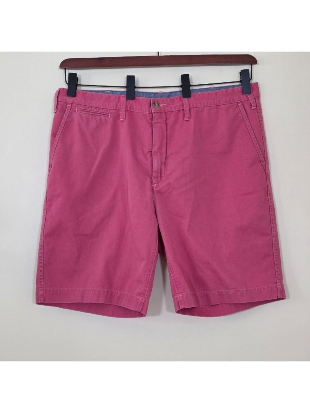 Polo Ralph Lauren Relaxed Fit Chino Shorts Men 40 Salmon Pink Cotton Preppy Pony